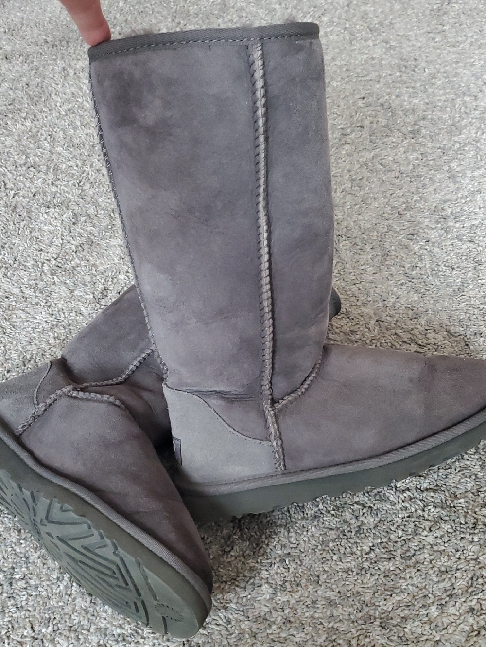 UGG Classic Tall Suede Boots - Gray